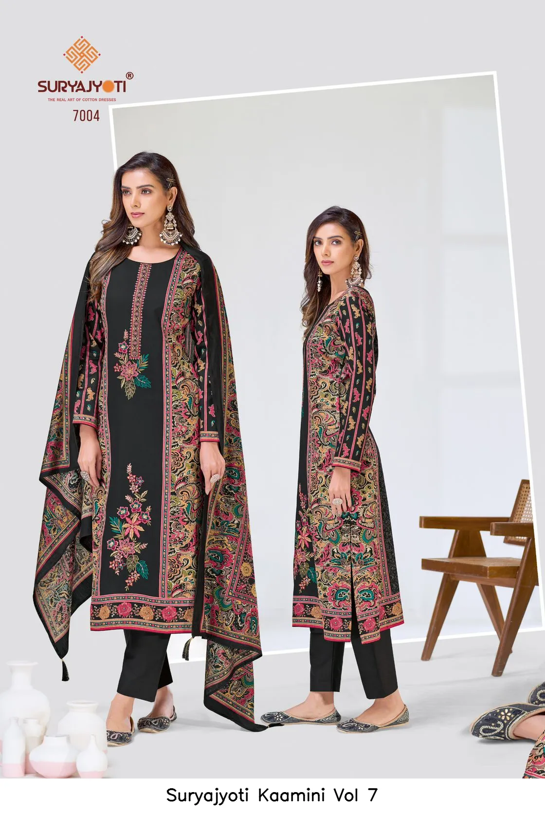 Suryajyoti Kaamini Vol 7 — Wholesale Dress Material, Suryajyoti wholesale from Surat - Gallery Image 3