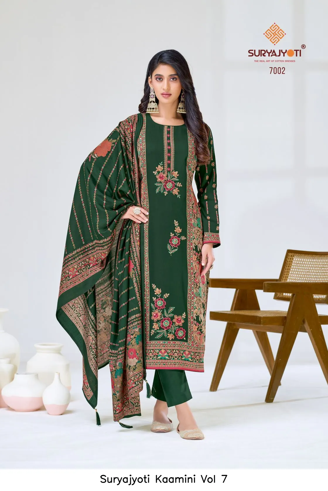 Suryajyoti Kaamini Vol 7 — Wholesale Dress Material, Suryajyoti wholesale from Surat - Gallery Image 4