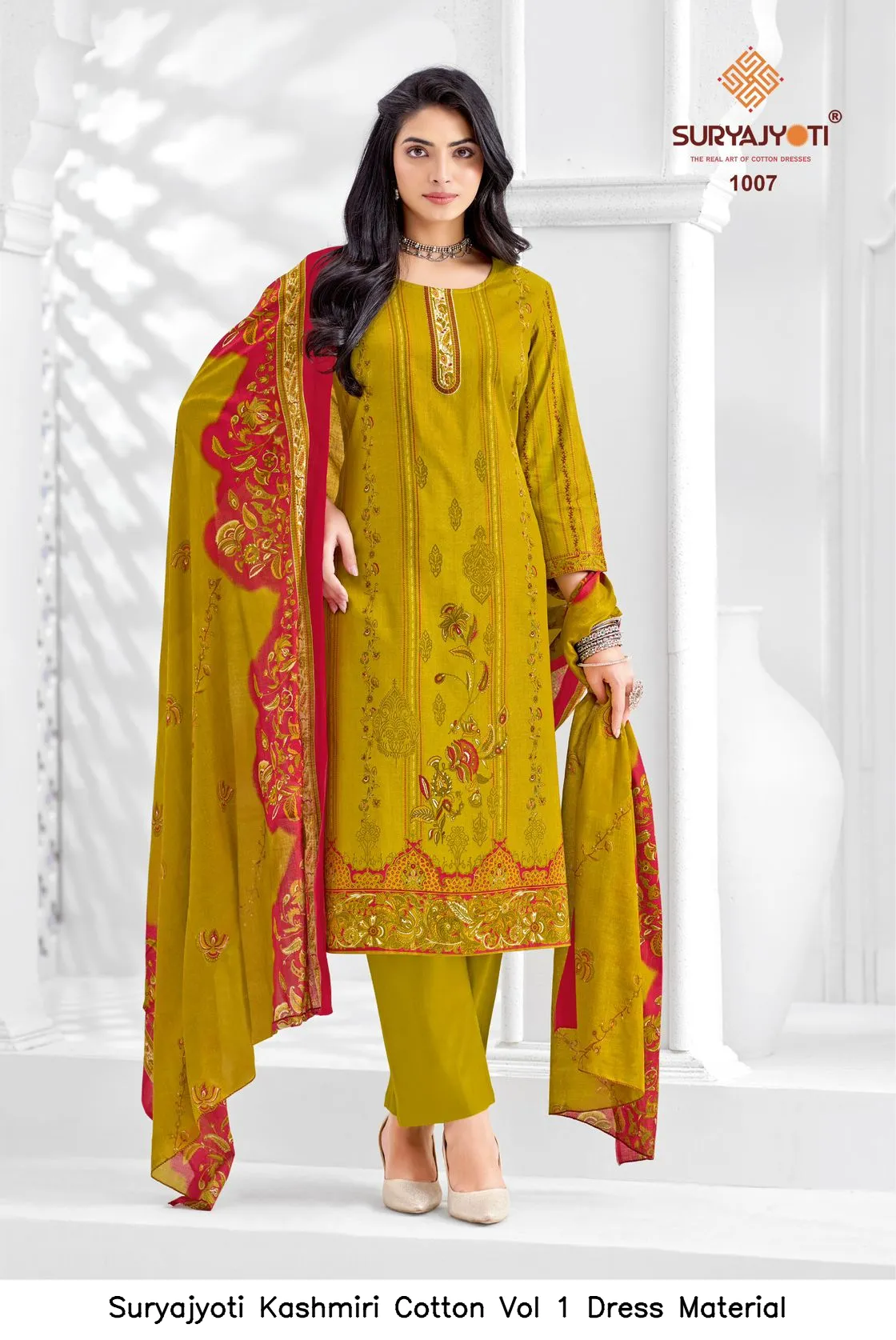 Suryajyoti Kashmiri Cotton Vol 1 Dress Material — Wholesale Dress Material, Suryajyoti wholesale from Surat — view 11