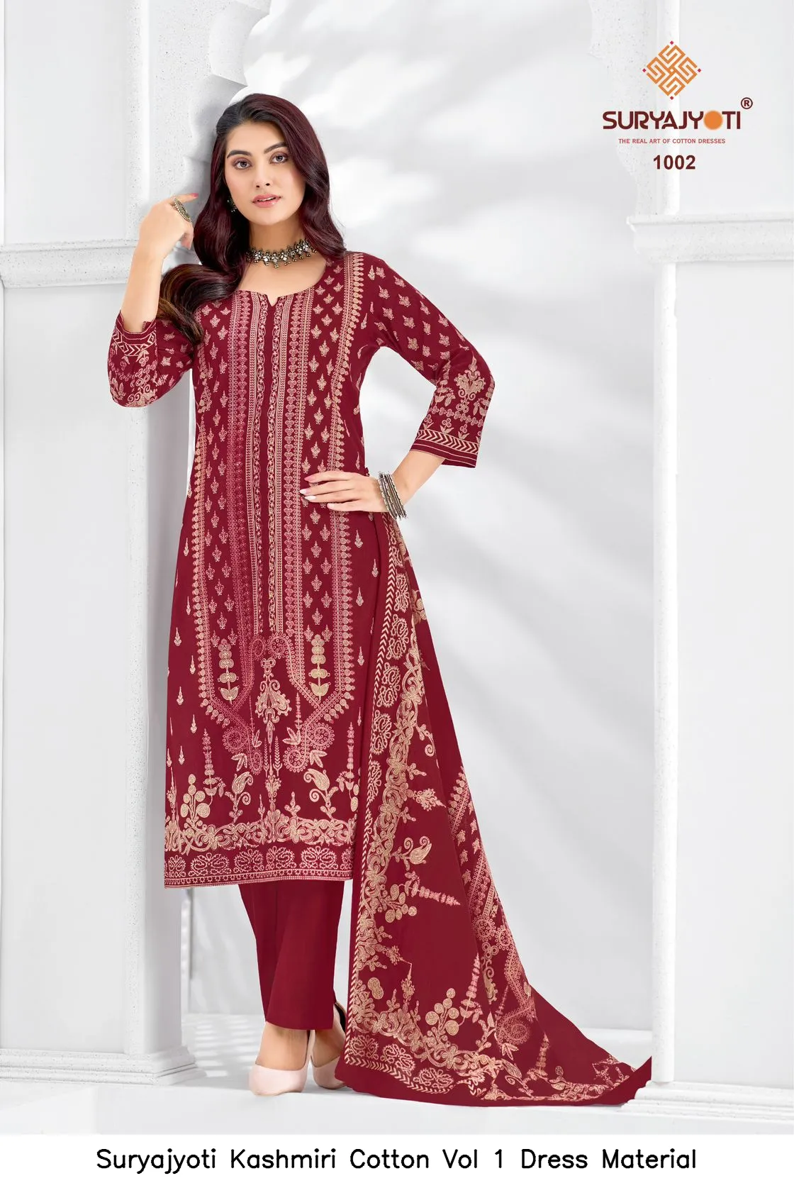 Suryajyoti Kashmiri Cotton Vol 1 Dress Material — Wholesale Dress Material, Suryajyoti wholesale from Surat - Gallery Image 9