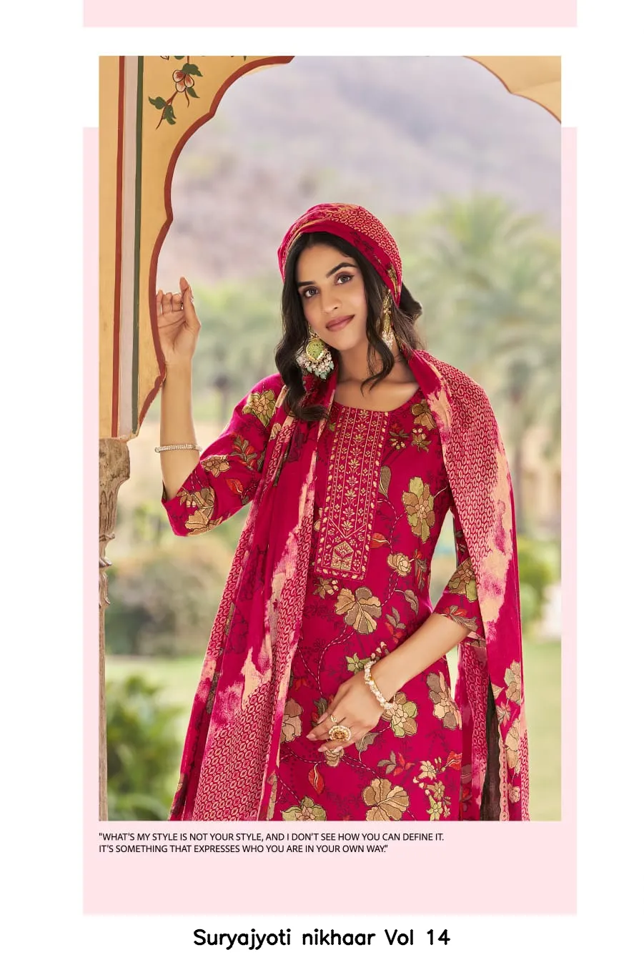Suryajyoti nikhaar Vol 14 — Unstitched Suits, Suryajyoti wholesale from Surat - Gallery Image 9