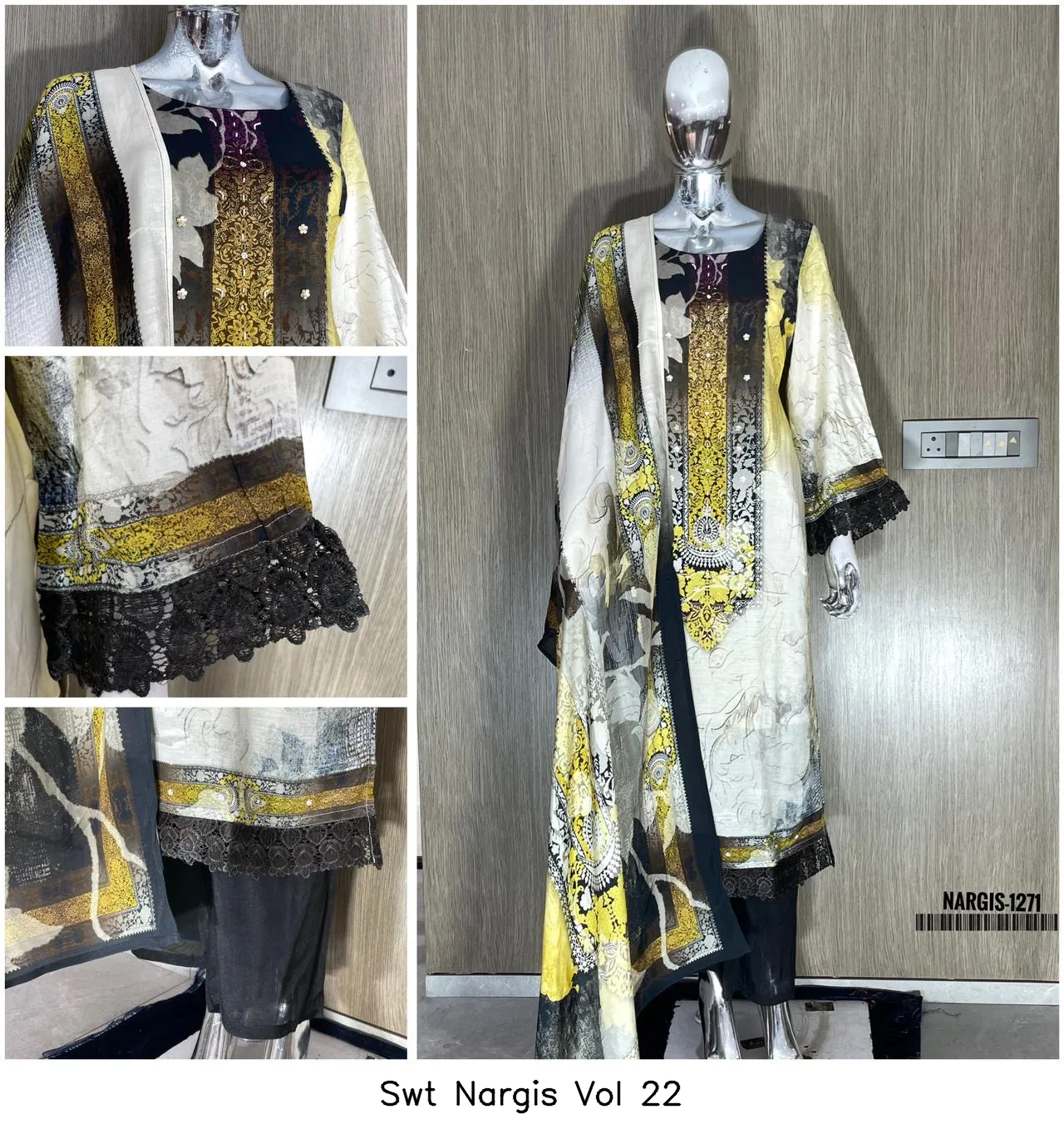 Swt Nargis Vol 22 — Wholesale Kurti With Bottom Dupatta, Vardan Ethnic wholesale from Surat — view 2