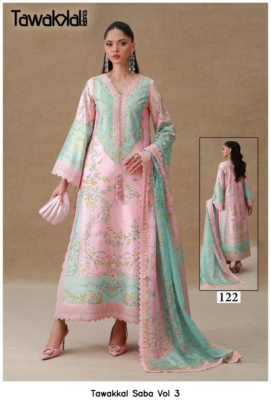 Tawakkal Saba Vol 3 — Wholesale Dress Material, Tawakkal wholesale from Surat — view 3