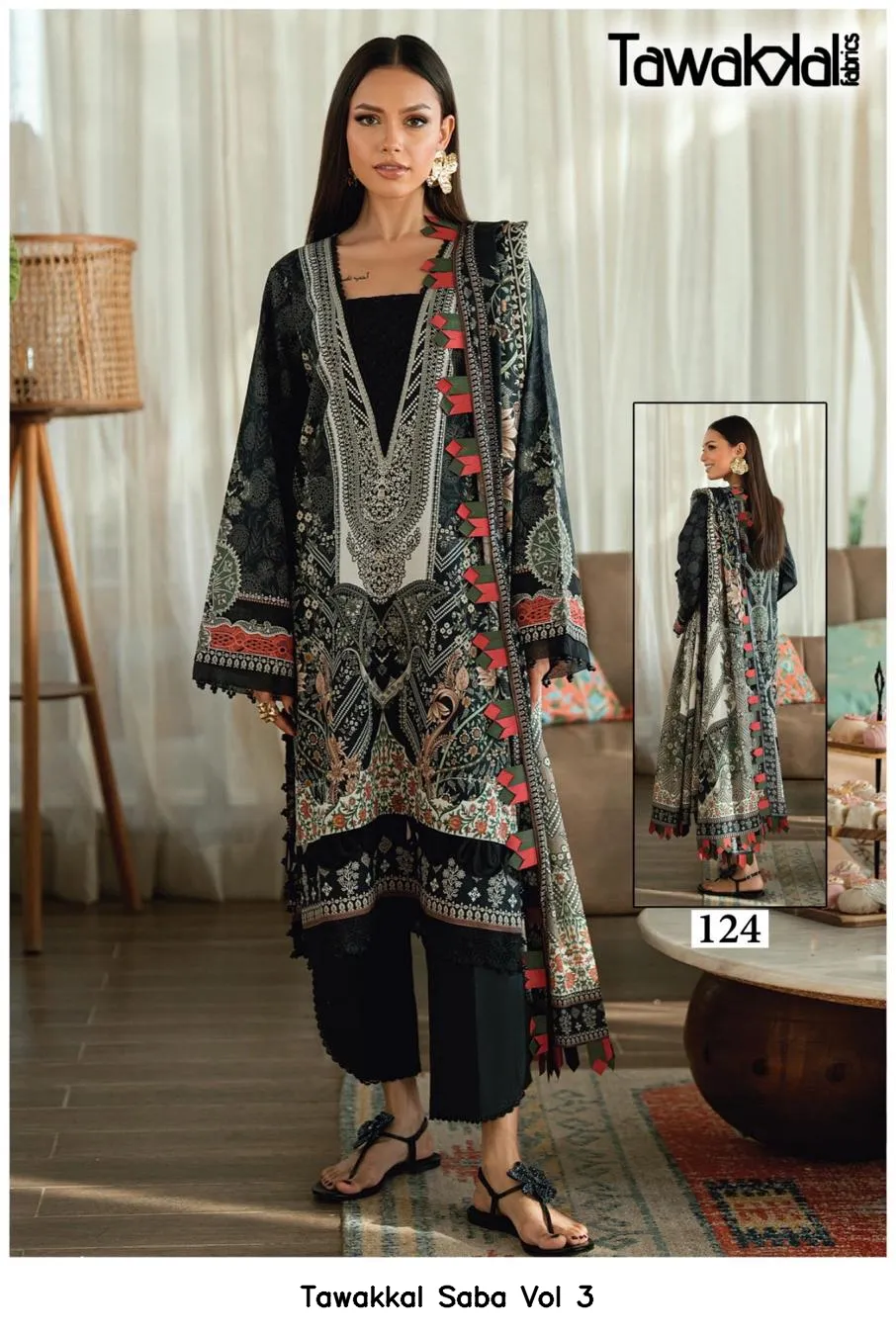 Tawakkal Saba Vol 3 — Wholesale Dress Material, Tawakkal wholesale from Surat — view 5