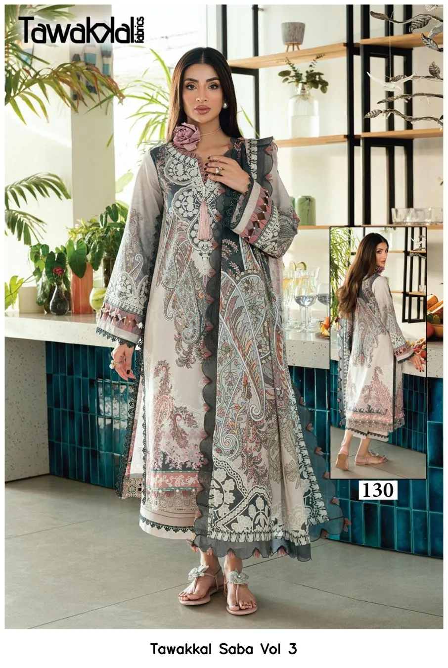Tawakkal Saba Vol 3 — Wholesale Dress Material, Tawakkal wholesale from Surat — view 6