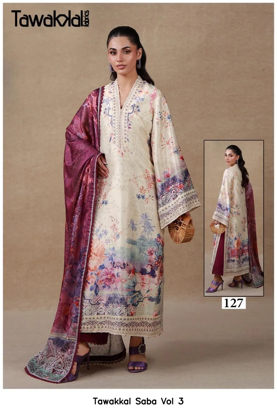 Tawakkal Saba Vol 3 — Wholesale Dress Material, Tawakkal wholesale from Surat — view 7