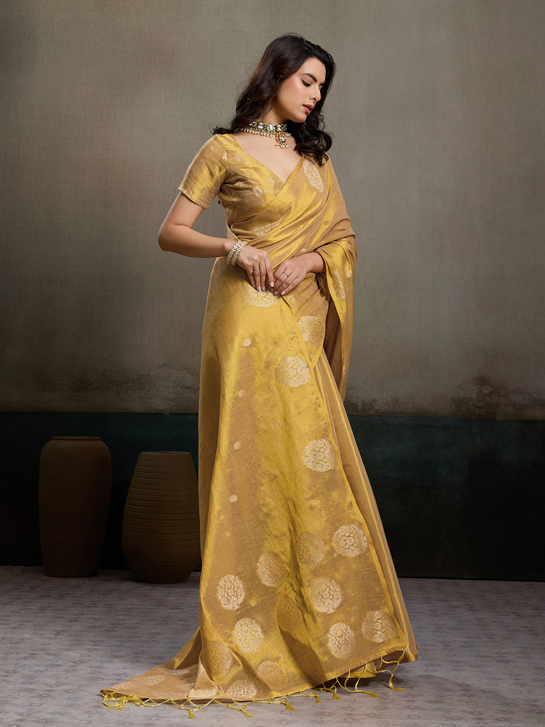 Ast Priyanshi Soft Tissue Silk Zari Worked Saree Collection — Wholesale Sarees, Vardan Ethnic wholesale from Surat — view 3