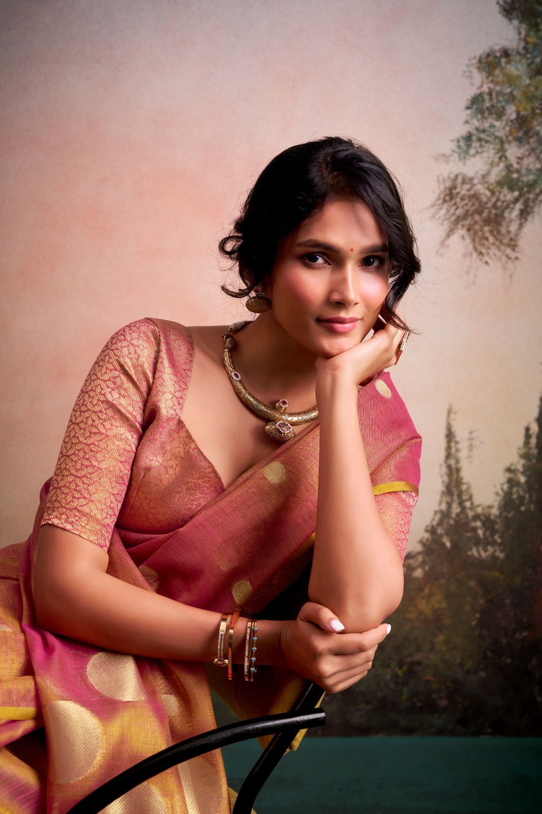 Rajpath Anvika Dollar Tissue Silk Party Wear Saree — Wholesale Sarees, Rajpath wholesale from Surat — view 7