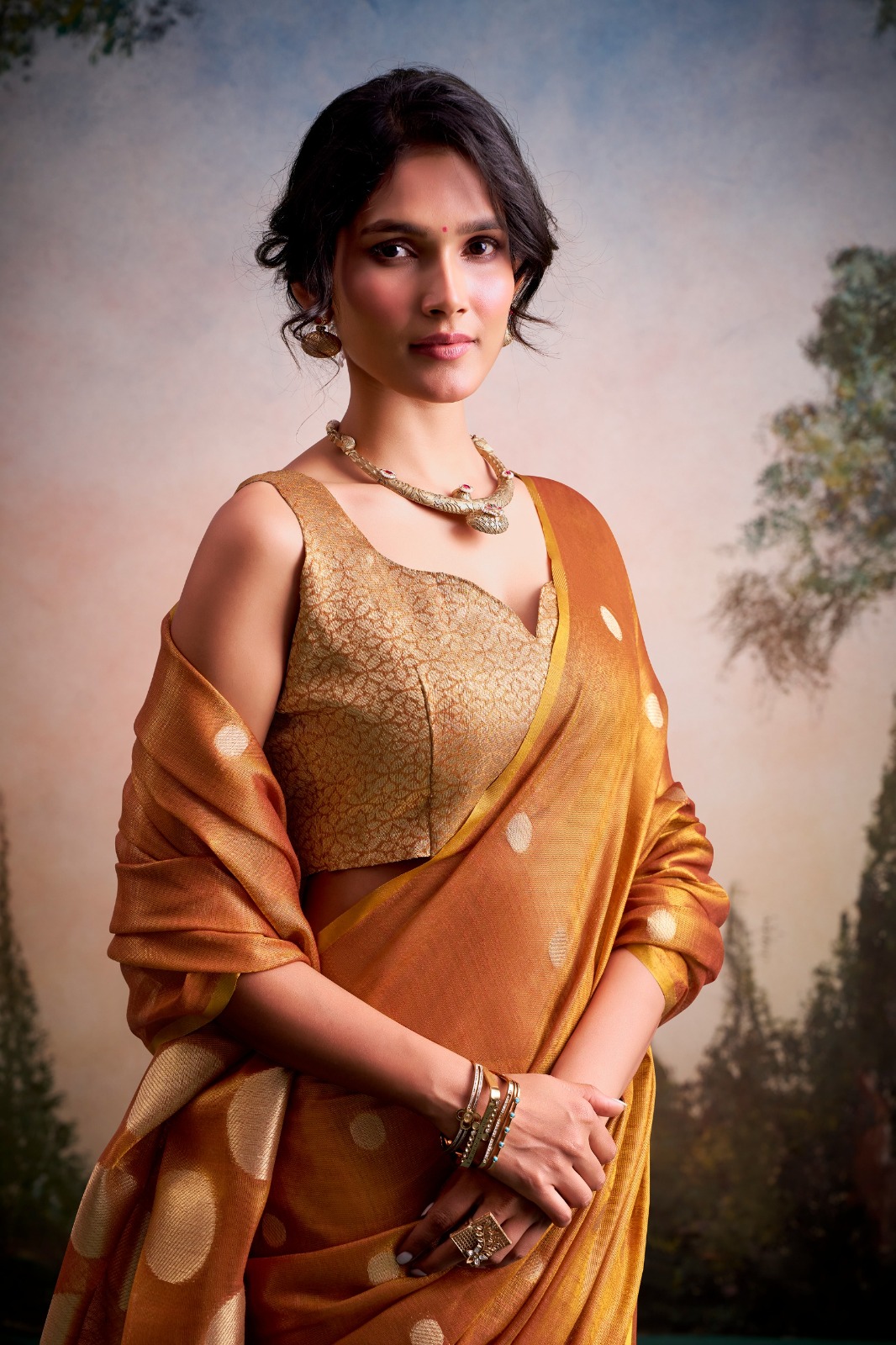 Rajpath Anvika Dollar Tissue Silk Party Wear Saree — Wholesale Sarees, Rajpath wholesale from Surat — view 10