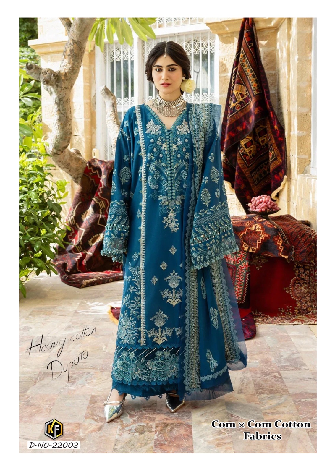Keval Sobia Nazir Vol 22 Cotton Printed Karachi Dress Material — Wholesale Dress Material, Keval wholesale from Surat — view 2