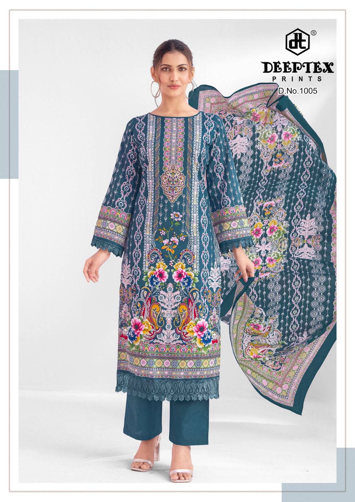 Deeptex Aaysha Noor Vol 1 Cotton Printed Dress Material — Wholesale Dress Material, Deeptex wholesale from Surat — view 3