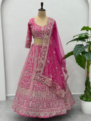 DVD 5148 Stunning Pink lehenga Lehenga Choli Collection