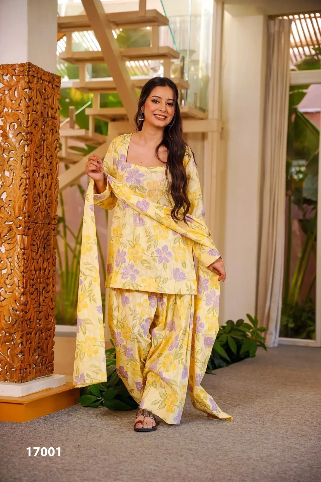 Clora Vol 17 Cambric Cotton Digital Printed Kurti With Bottom Dupatta Set — Wholesale Kurti With Bottom Dupatta, Clora wholesale from Surat — view 1