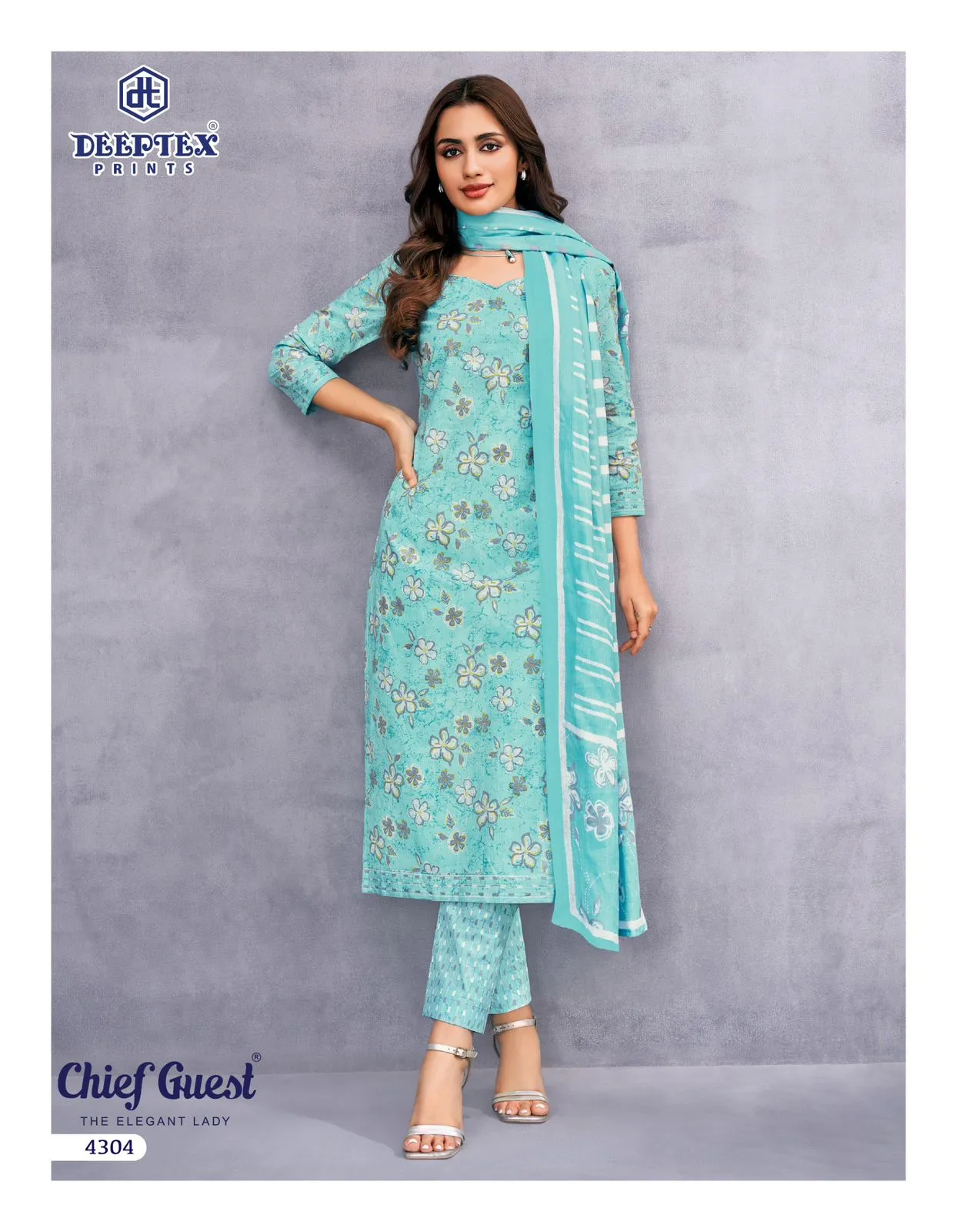 Deeptex Chief Guest Vol 43 Lawn Cotton Fancy Dress Material
