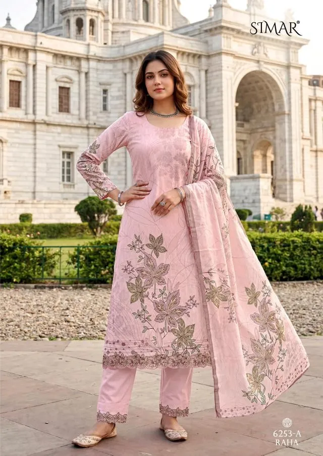 Glossy Simar Raha Cotton Digital Printed Dress Material