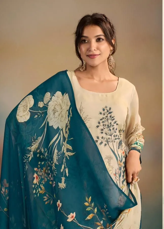 Glossy Simar Swara Viscose Organaza Digital Printed Salwar Suit — Wholesale Salwar Suits, Glossy wholesale from Surat — view 1