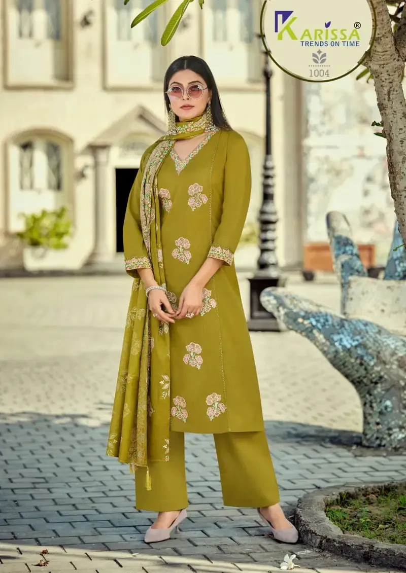 Karissa Sofia Pure Cotton Embroidered Readymade Suit