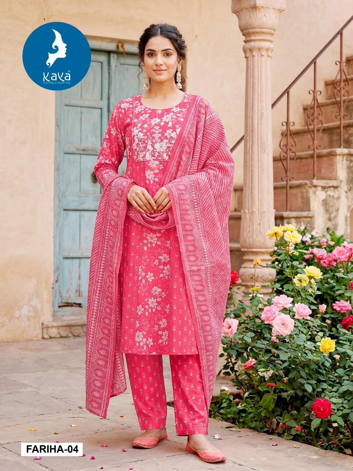 Kaya Fariha Cotton Printed Readymade Salwar Suit