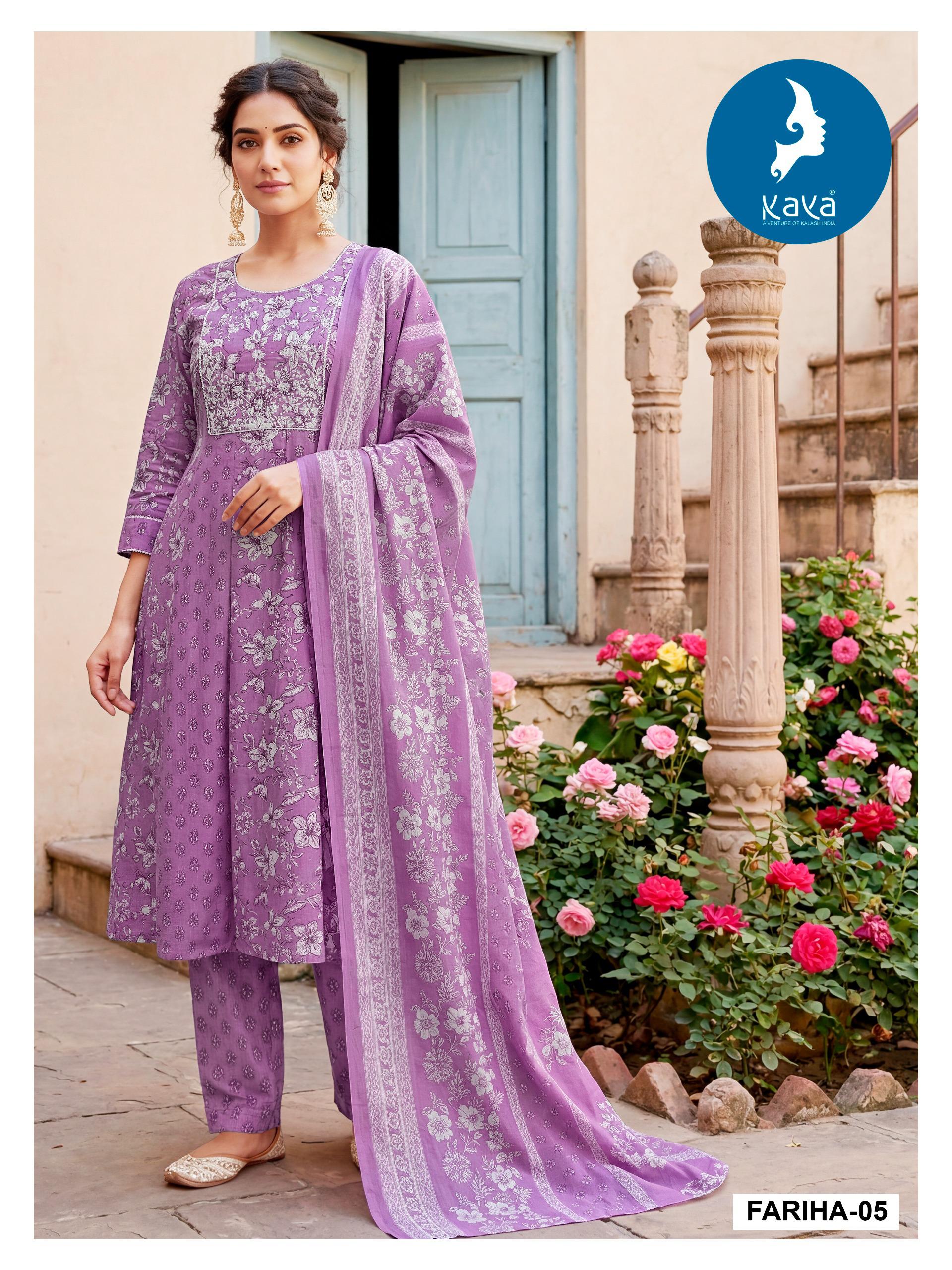 Kaya Fariha Cotton Printed Readymade Salwar Suit — Wholesale Anarkali Kurti, Kaya wholesale from Surat — view 6