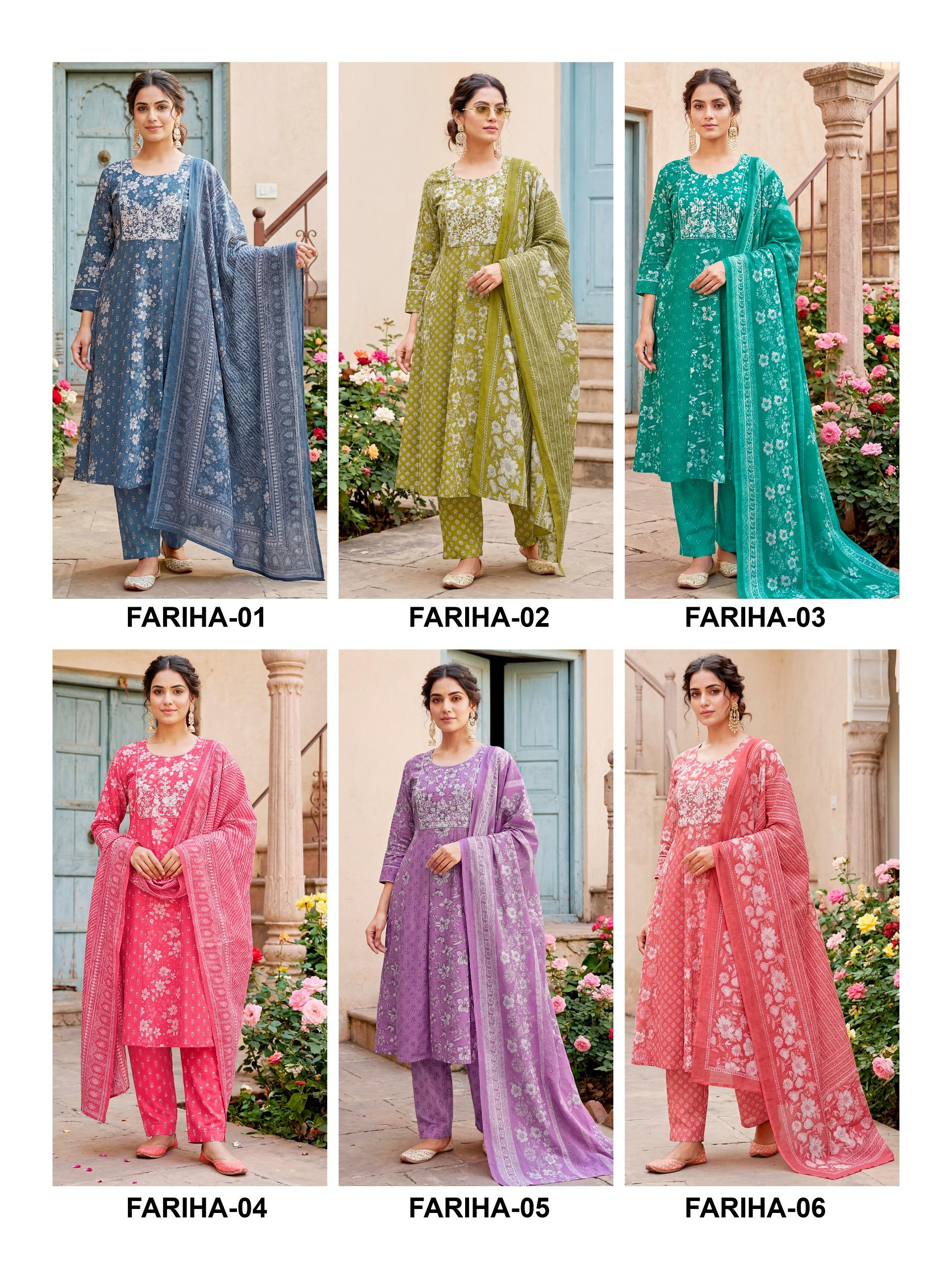 Kaya Fariha Cotton Printed Readymade Salwar Suit — Wholesale Anarkali Kurti, Kaya wholesale from Surat — view 3