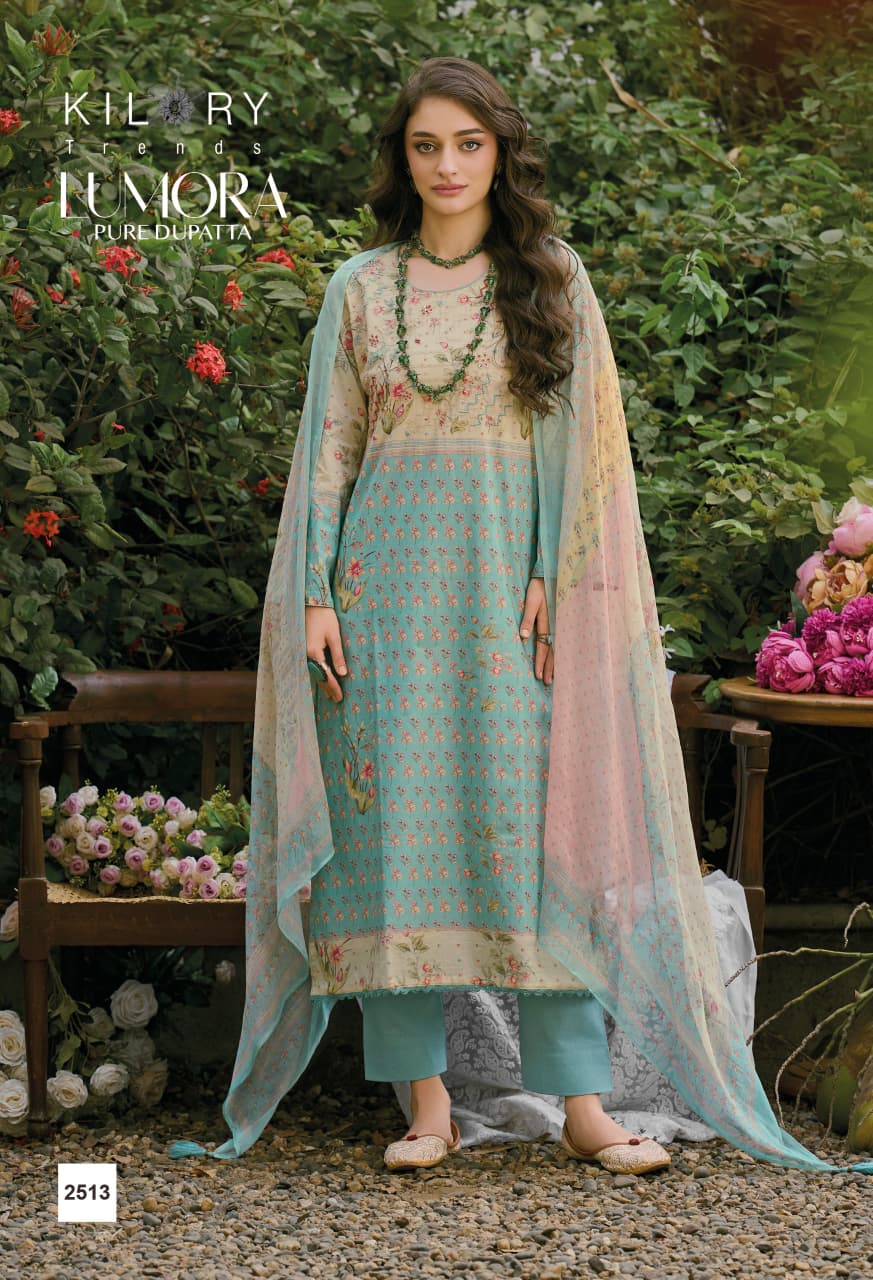 Kilory Lumora Lawn Cotton Digital Printed Salwar Suit — Wholesale Salwar Suits, Kilory Trends wholesale from Surat — view 7