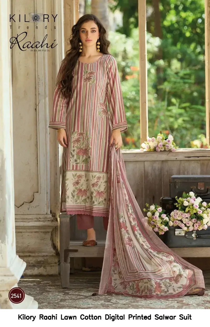 Kilory Raahi Lawn Cotton Digital Printed Salwar Suit — Wholesale Salwar Suits, Kilory Trends wholesale from Surat - Gallery Image 4