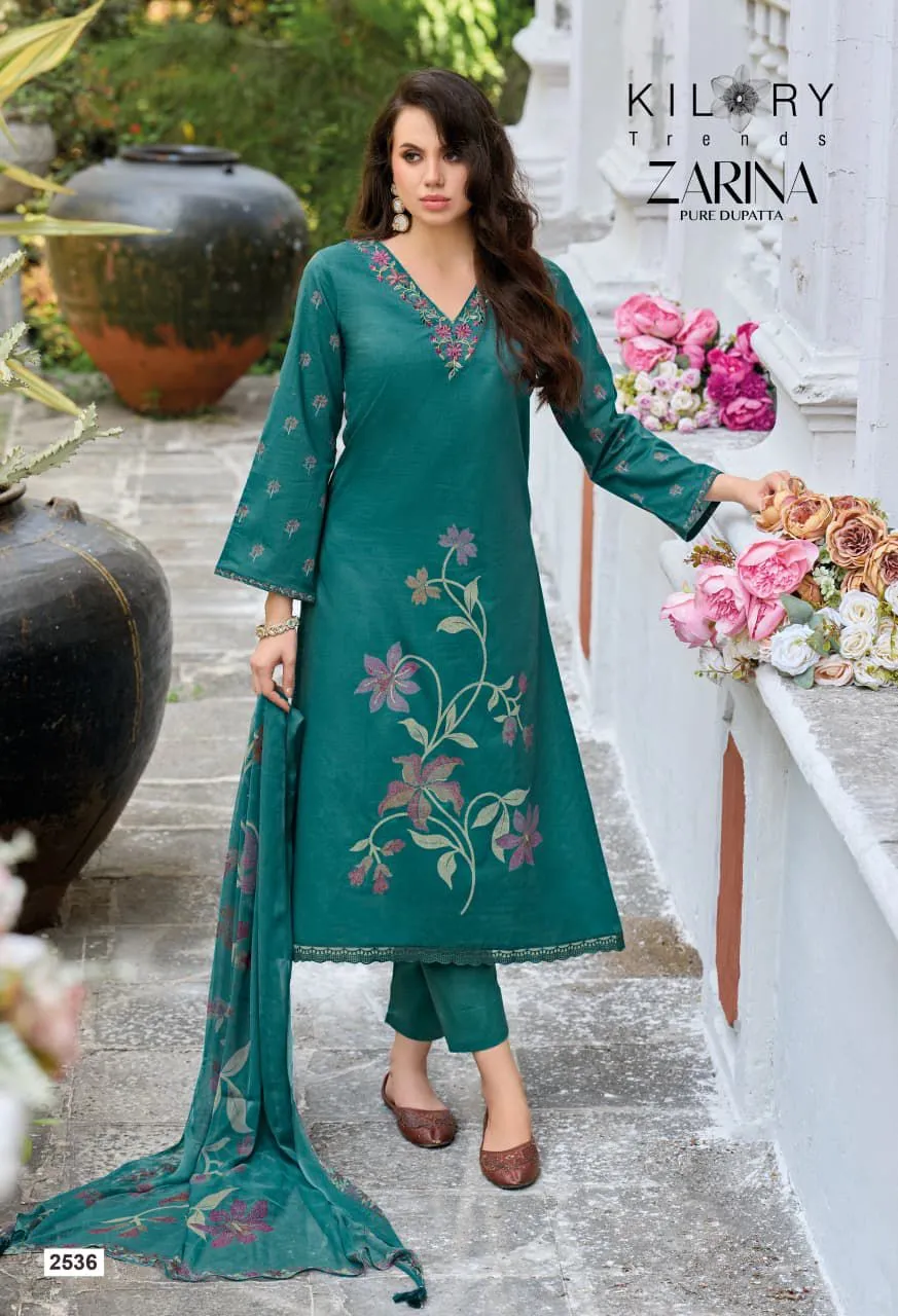 Kilory Zarina Pure Dupatta Dobby Lawn Printed Salwar Kameez