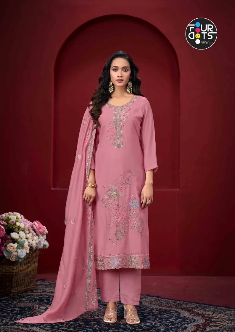 Kimora Heer Limelight Cotton With Resham Embroidered Salwar Suit Set