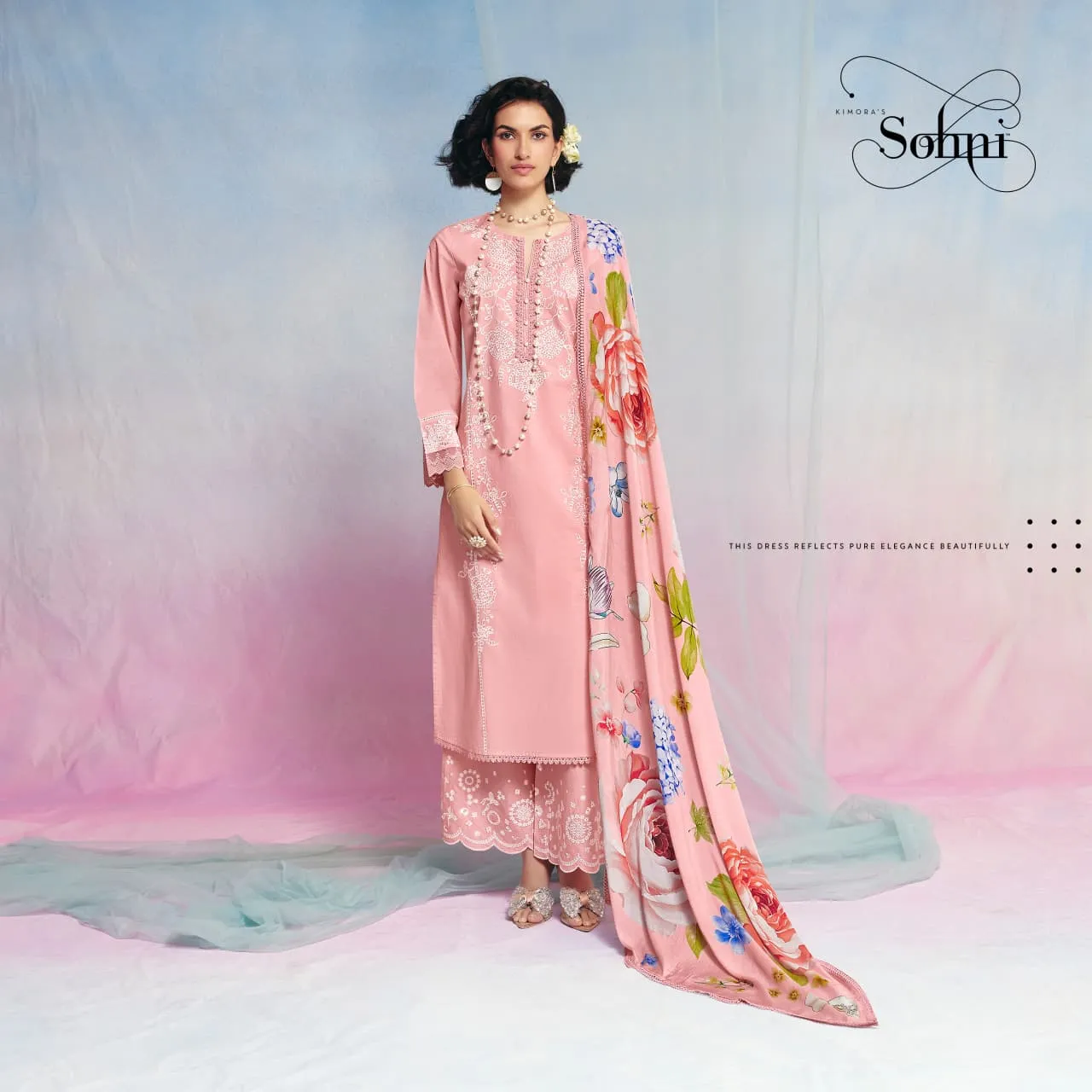 Kimora Sohni Fairy Vol 62 Lawn Cotton Resham Embroidered Salwar Suit