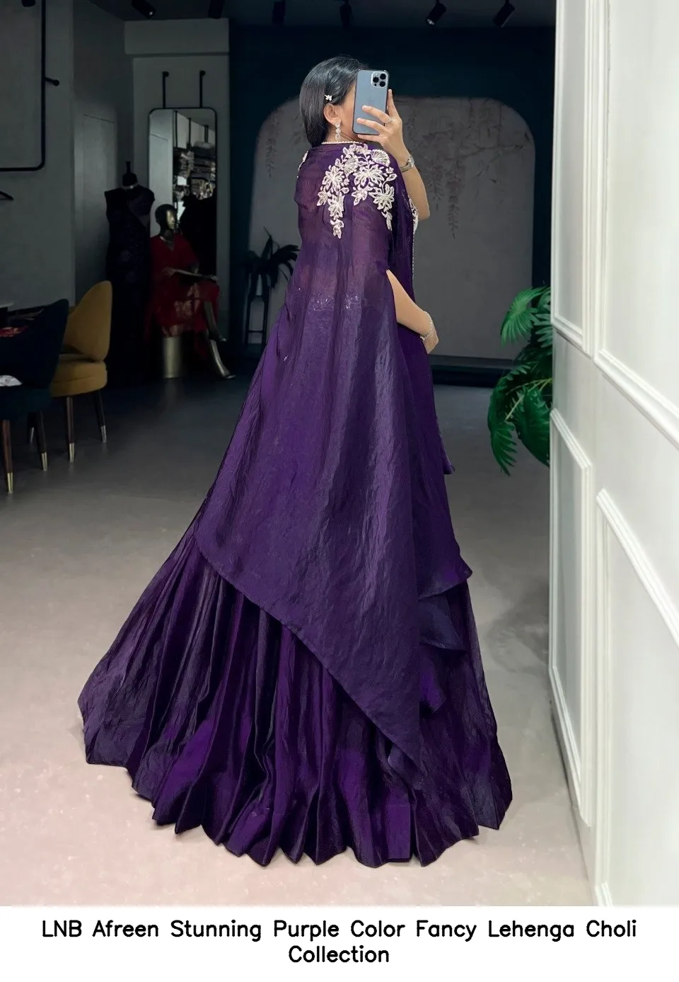 LNB Afreen Stunning Purple Color Fancy Lehenga Choli Collection — Wholesale Lehenga, LNB wholesale from Surat - Gallery Image 2