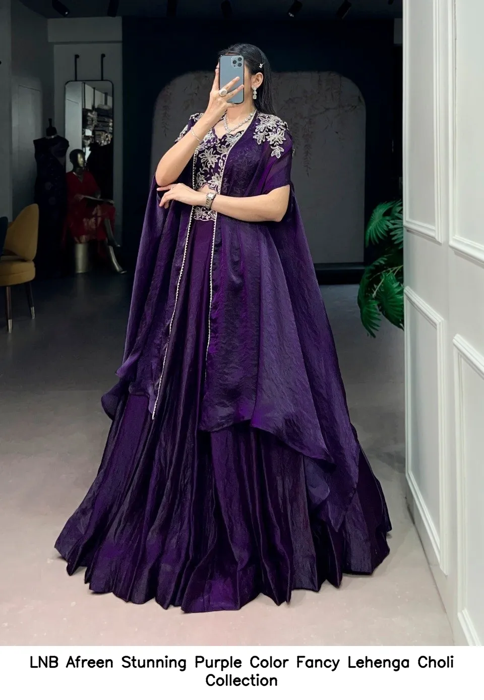 LNB Afreen Stunning Purple Color Fancy Lehenga Choli Collection — Wholesale Lehenga, LNB wholesale from Surat - Gallery Image 3