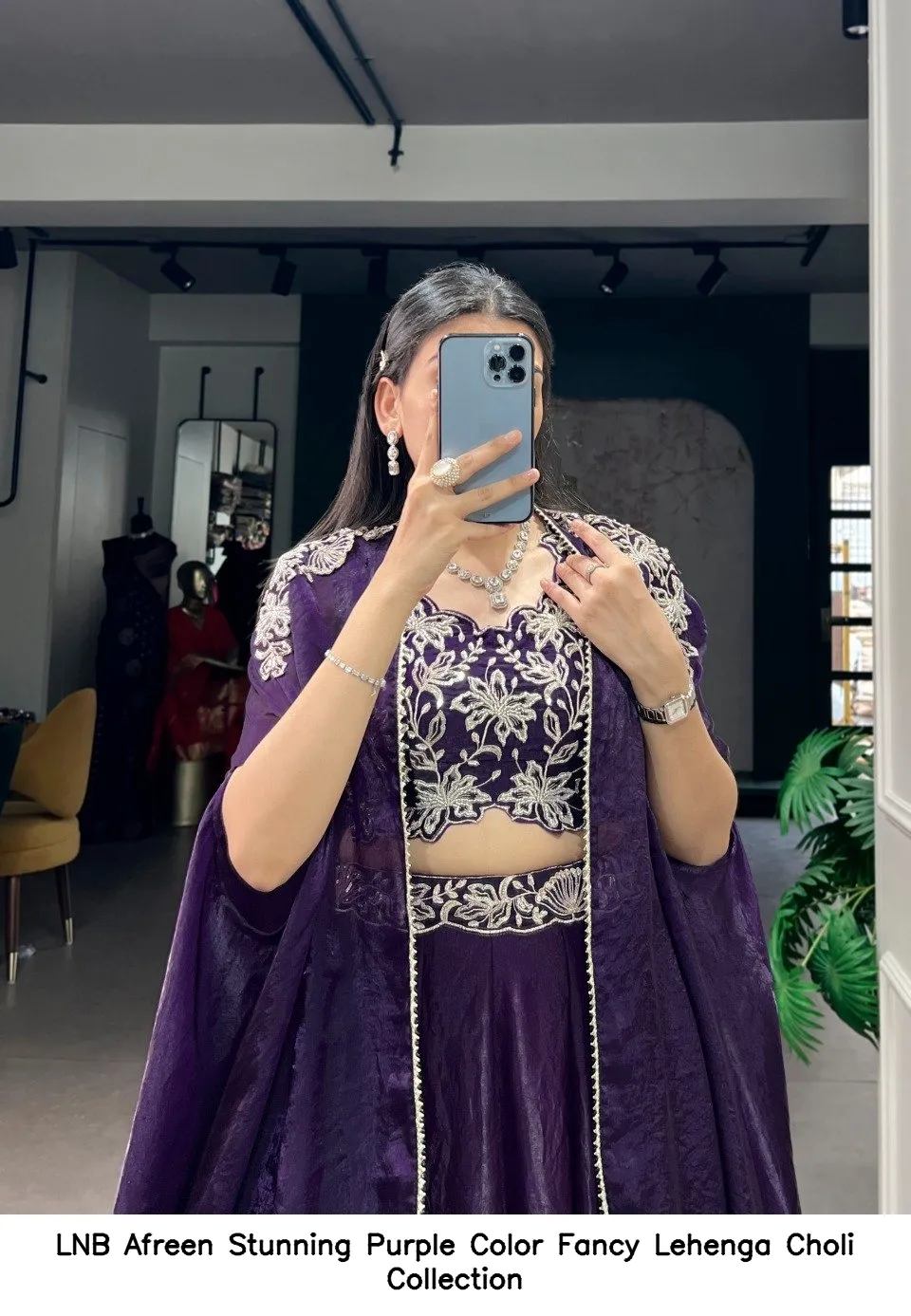 LNB Afreen Stunning Purple Color Fancy Lehenga Choli Collection — Wholesale Lehenga, LNB wholesale from Surat — view 6