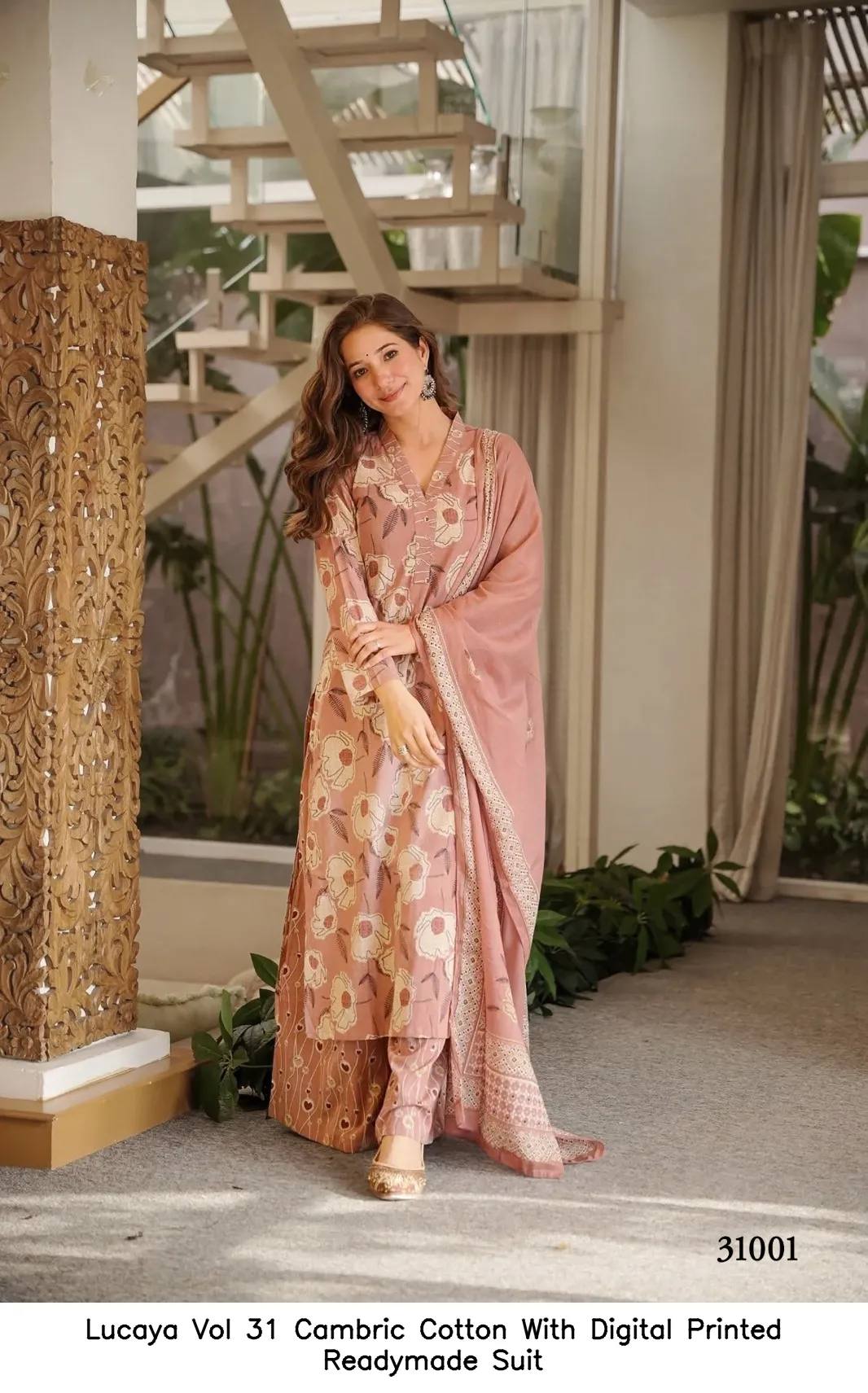 Lucaya Vol 31 Cambric Cotton With Digital Printed Readymade Suit — Wholesale Kurti With Bottom Dupatta, Lucaya wholesale from Surat - Gallery Image 5