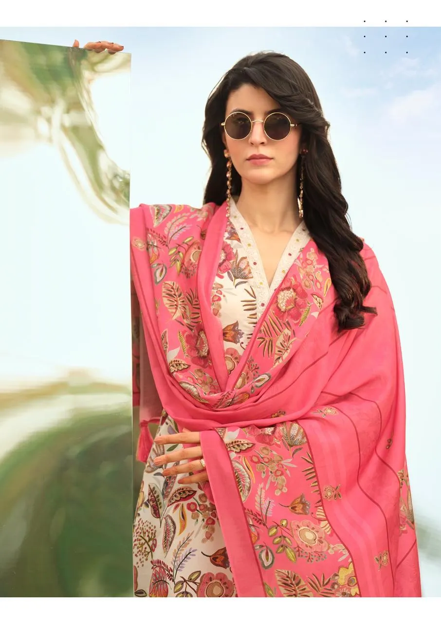 Mannrasiya Aaina Jam Cotton Digital Printed Dress Material — Wholesale Dress Material, Mannrasiya wholesale from Surat — view 1