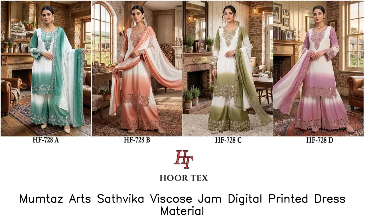 Mumtaz Arts Sathvika Viscose Jam Digital Printed Dress Material — Wholesale Pakistani Suits, Mumtaz Arts wholesale from Surat - Gallery Image 2