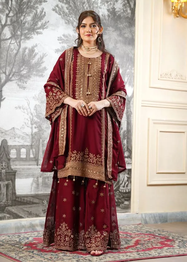 NSR 890 Fendy Embroidery Sequence Work Readymade Salwar Suit