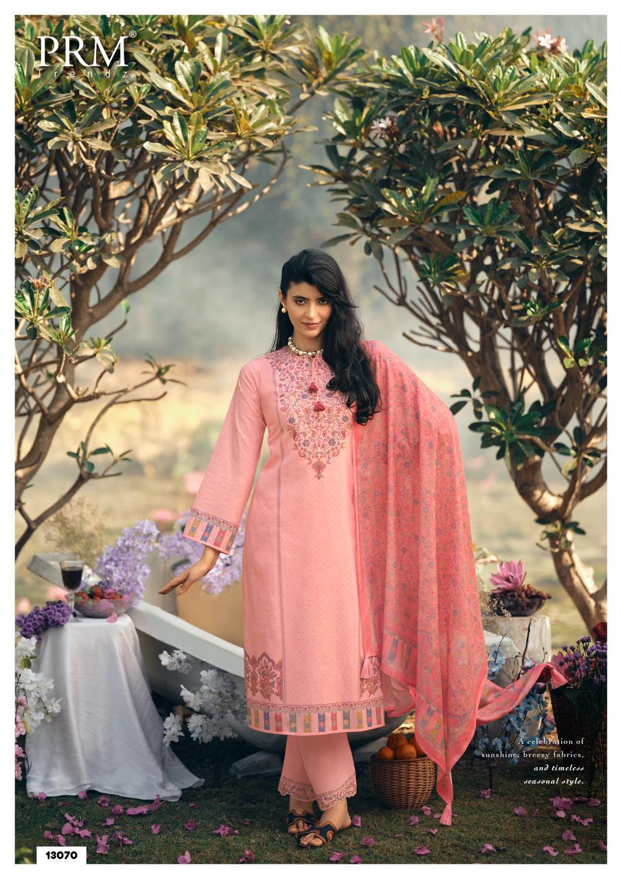Prm Kani Queen Lawn Cotton Digital Printed Salwar Kameez — Wholesale Salwar Suits, Prm Trendz wholesale from Surat — view 11