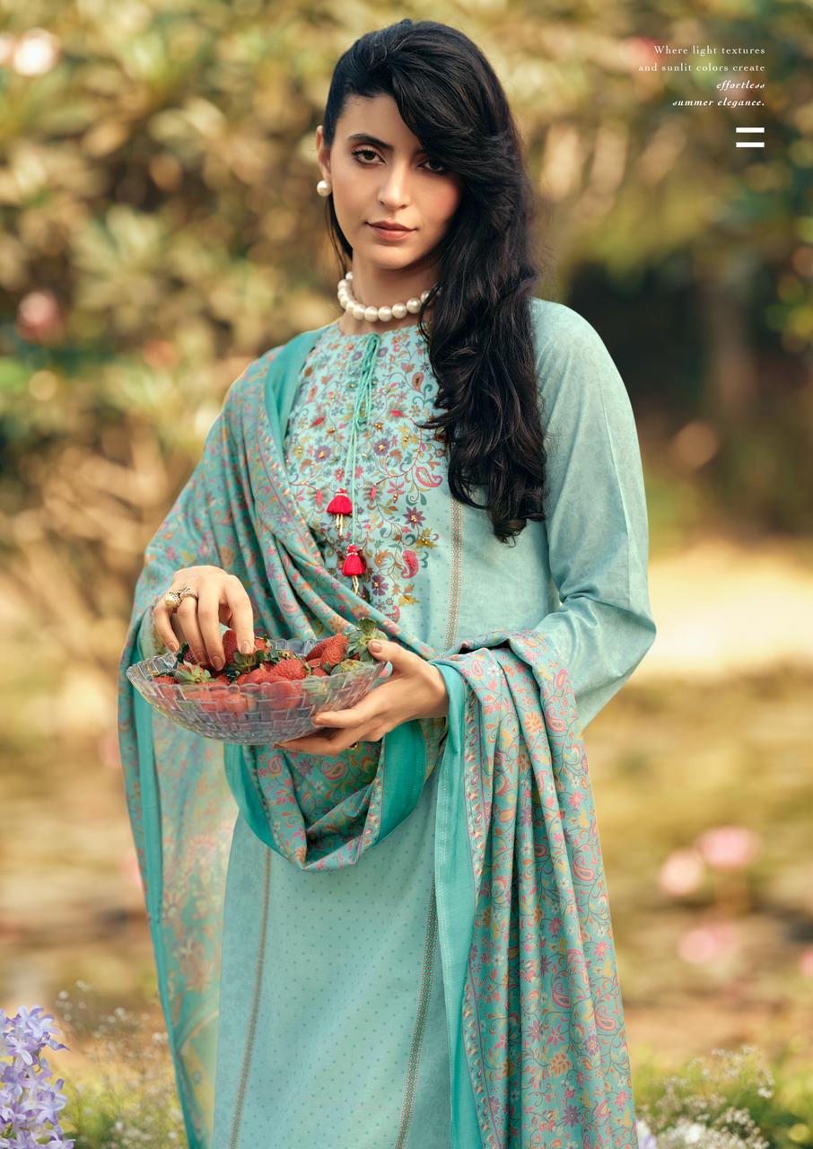 Prm Kani Queen Lawn Cotton Digital Printed Salwar Kameez — Wholesale Salwar Suits, Prm Trendz wholesale from Surat — view 5