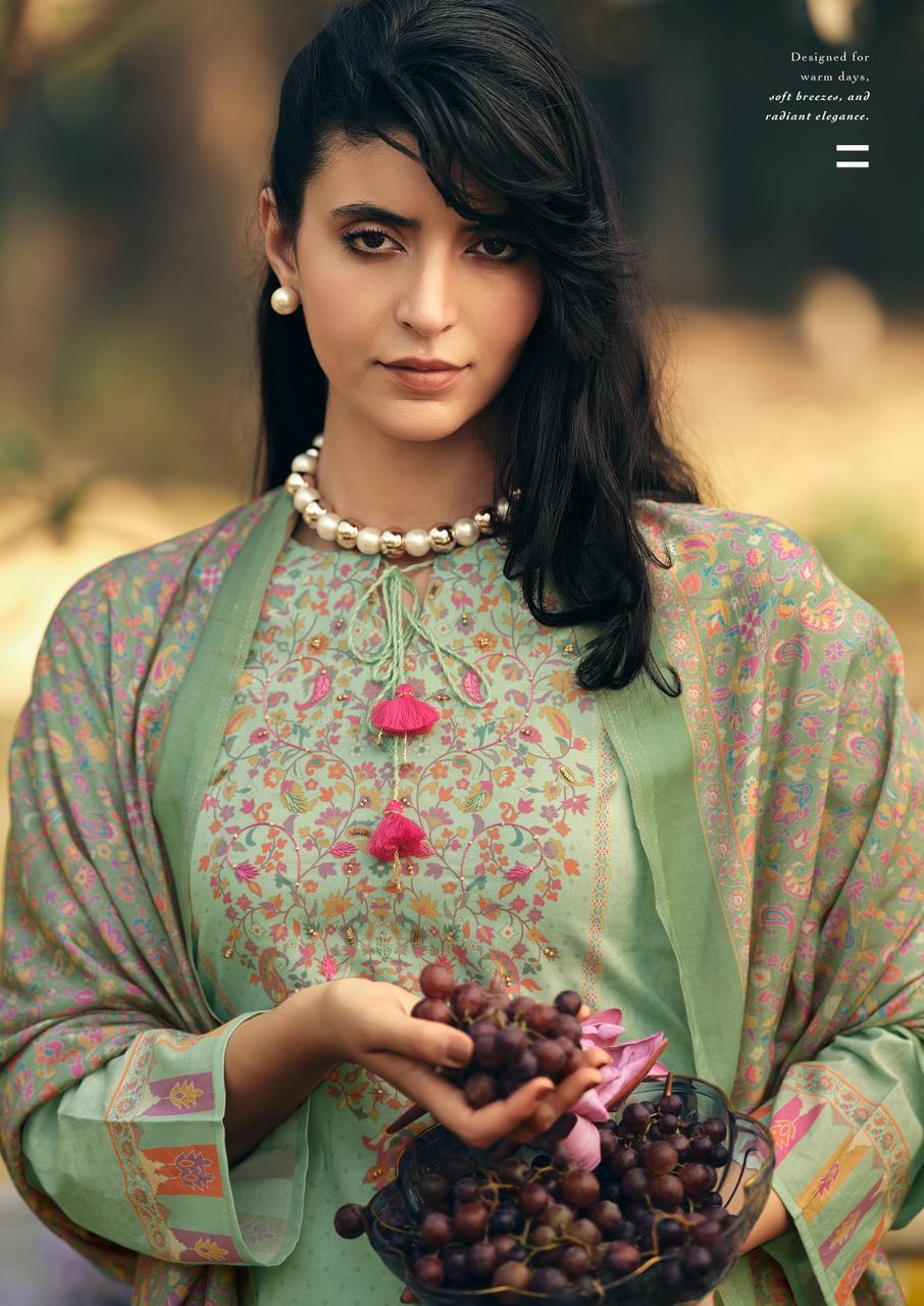 Prm Kani Queen Lawn Cotton Digital Printed Salwar Kameez — Wholesale Salwar Suits, Prm Trendz wholesale from Surat — view 3