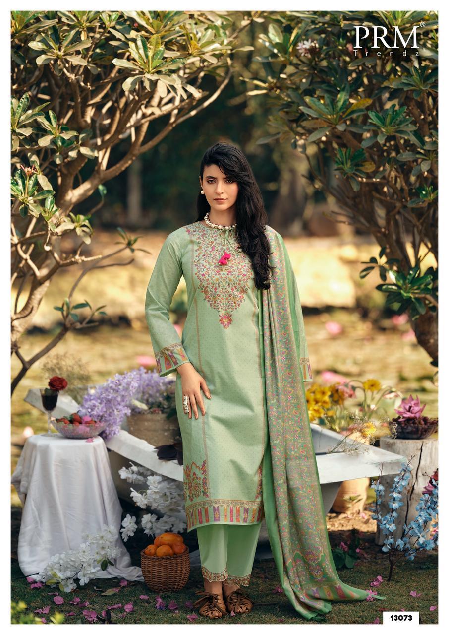 Prm Kani Queen Lawn Cotton Digital Printed Salwar Kameez — Wholesale Salwar Suits, Prm Trendz wholesale from Surat — view 14