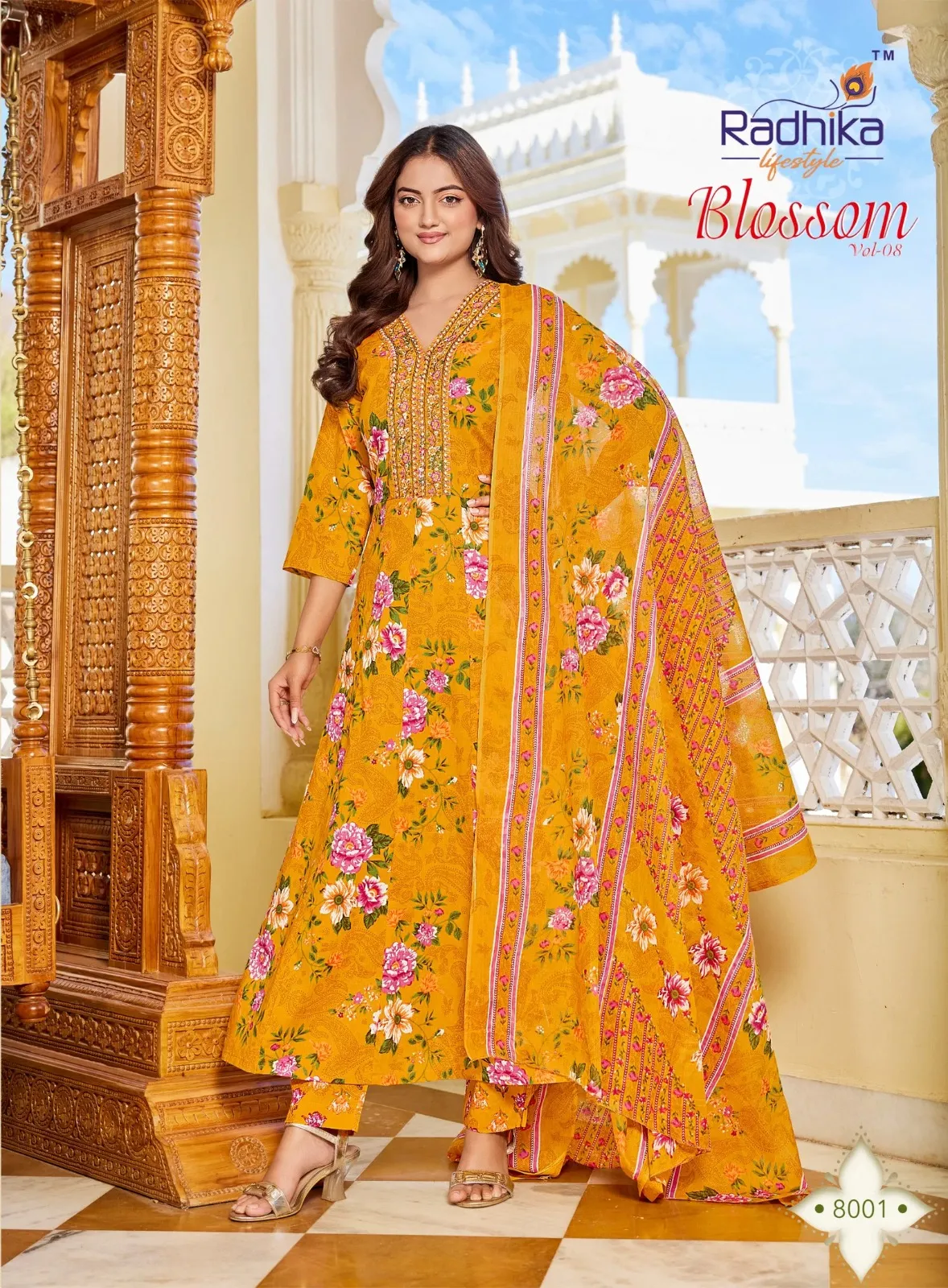Radhika Blossom Vol 8 Cotton Printed Readymade Suit