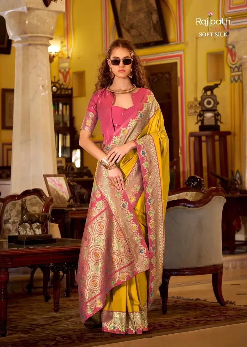 Rajpath Sabarmati Silk Soft Silk Party Wear Saree