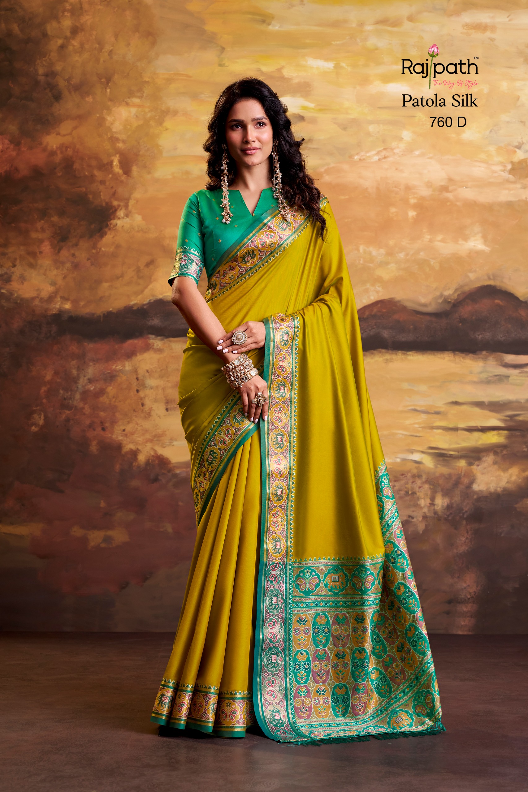 Rajpath Vrindavan Vol 2 Patola Silk Saree Wholesale Collection — Wholesale Sarees, rajtex wholesale from Surat — view 3