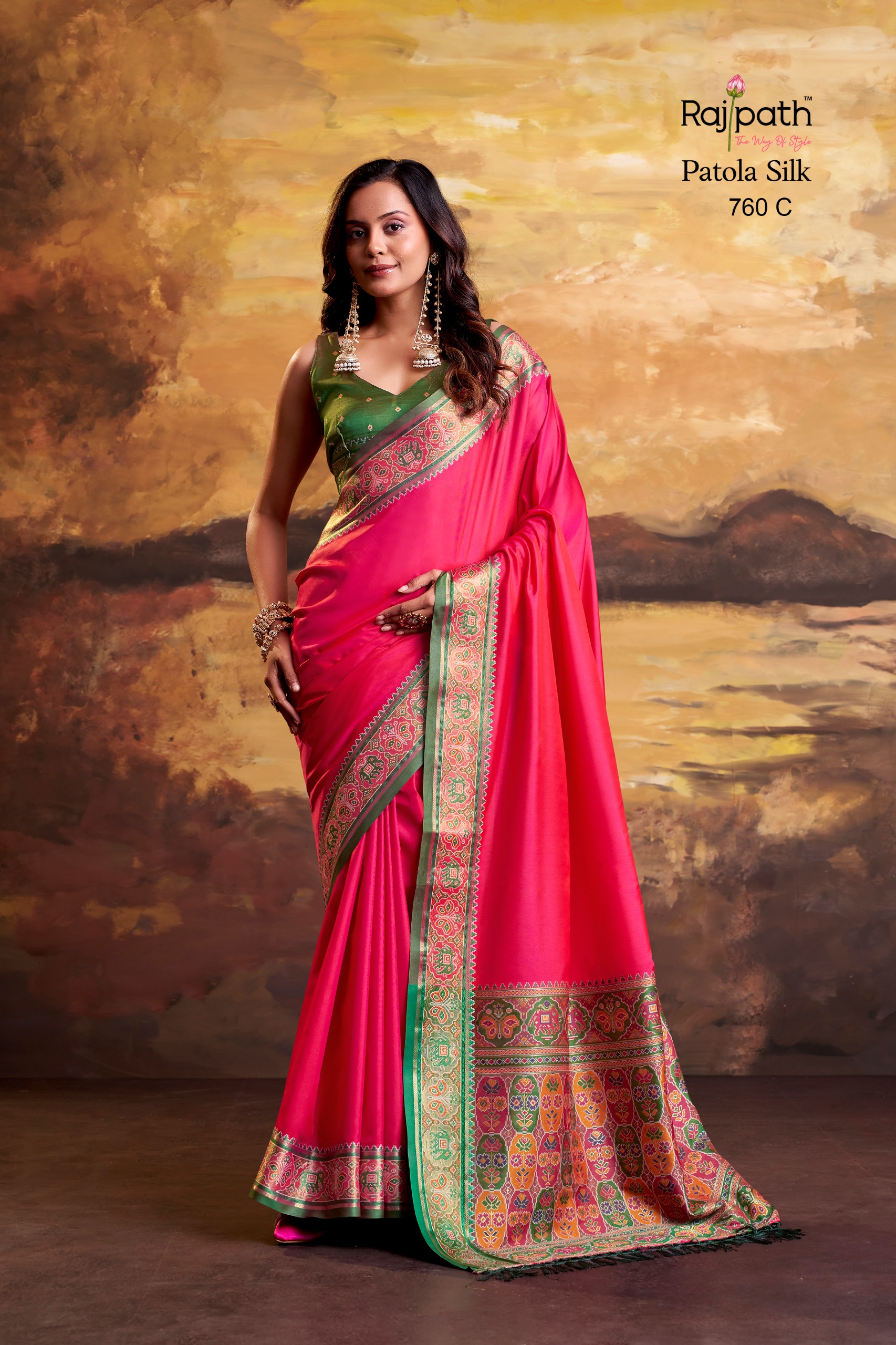 Rajpath Vrindavan Vol 2 Patola Silk Saree Wholesale Collection — Wholesale Sarees, rajtex wholesale from Surat — view 13