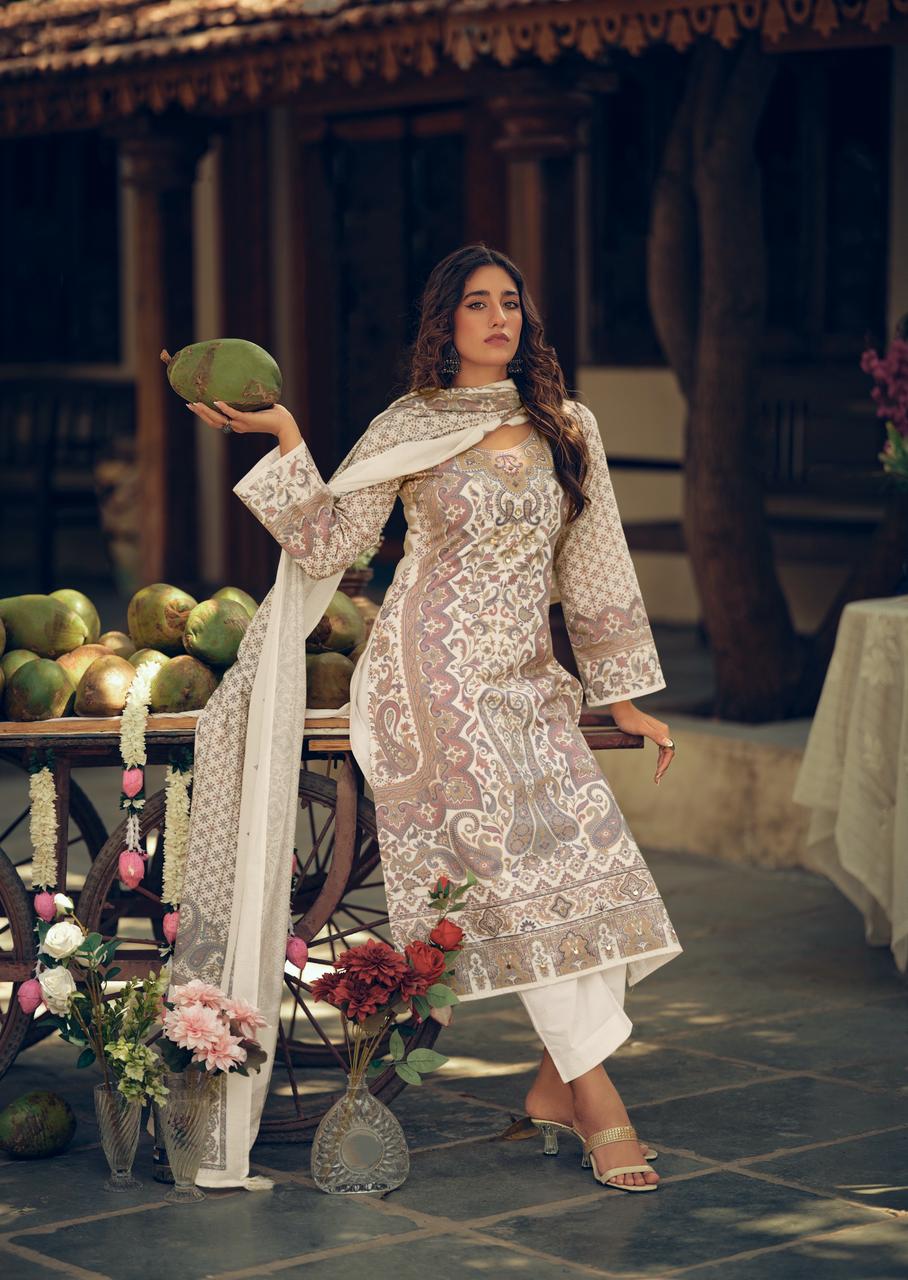 Sanna Tropical Stories Milnaz  Printed Cotton Salwar Kameez — Wholesale Salwar Suits, Sanna Fashion wholesale from Surat — view 2