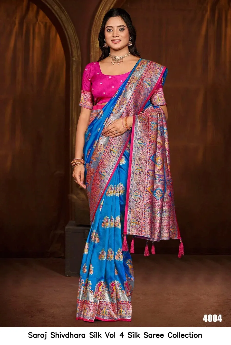 Saroj Shivdhara Silk Vol 4 Silk Saree Collection — Wholesale Sarees, Saroj wholesale from Surat — view 2
