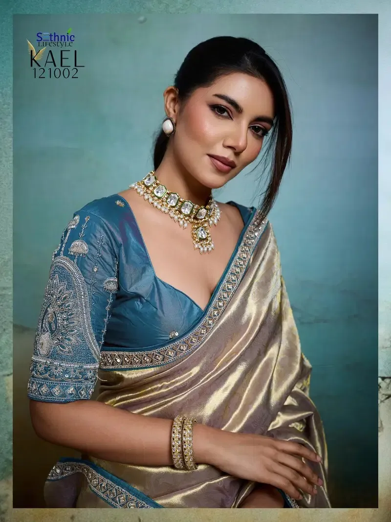Sethnic Kael Rare Tissue Banarasi Saree Catalog