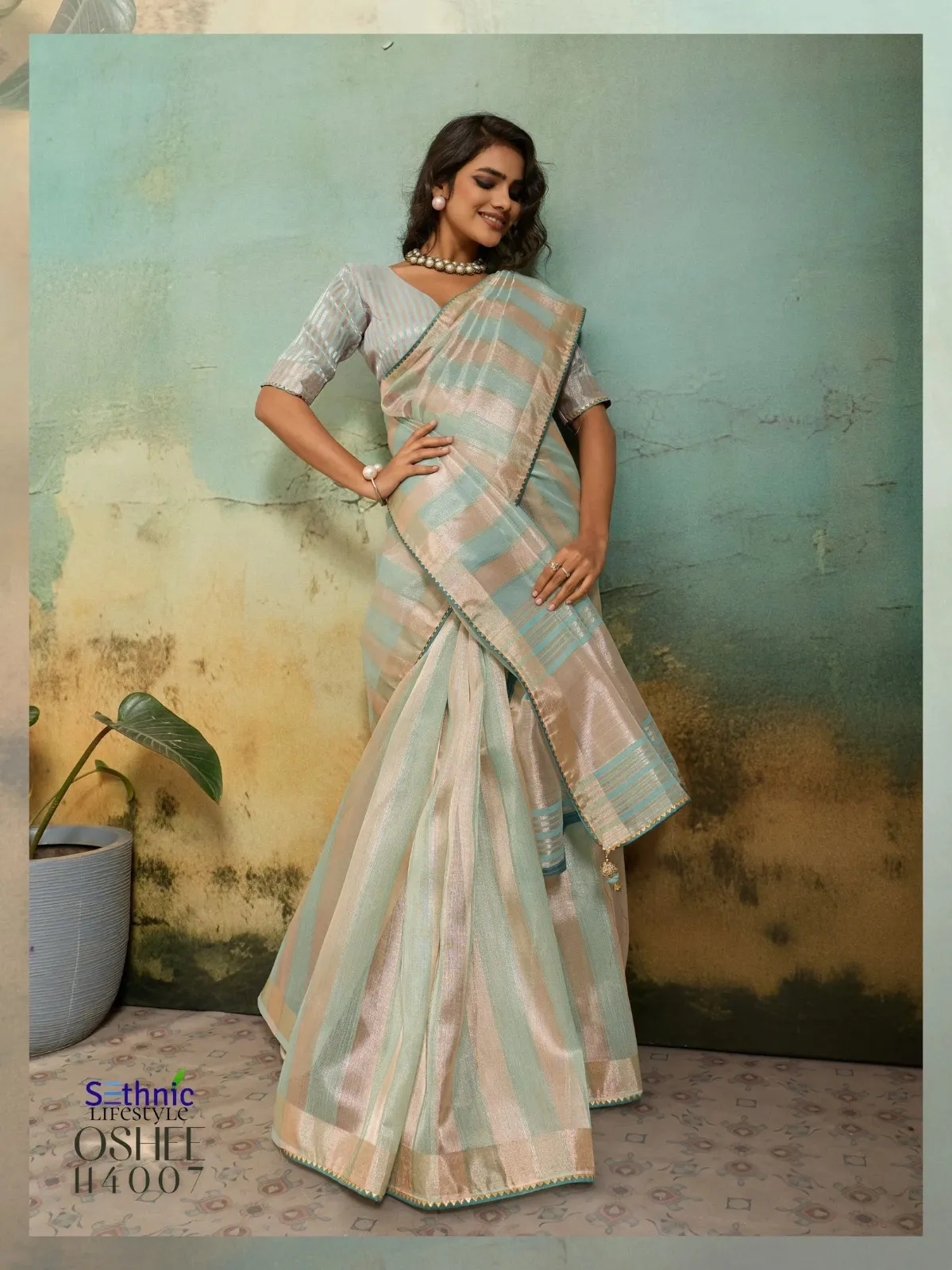 Sethnic Oshee Flaunt Cotton Silk Blend Saree Catalog