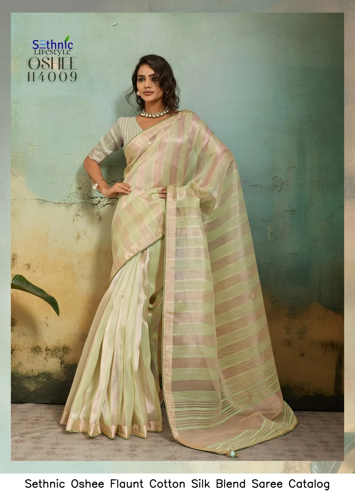 Sethnic Oshee Flaunt Cotton Silk Blend Saree Catalog — Wholesale Sarees, Sethnic wholesale from Surat - Gallery Image 4