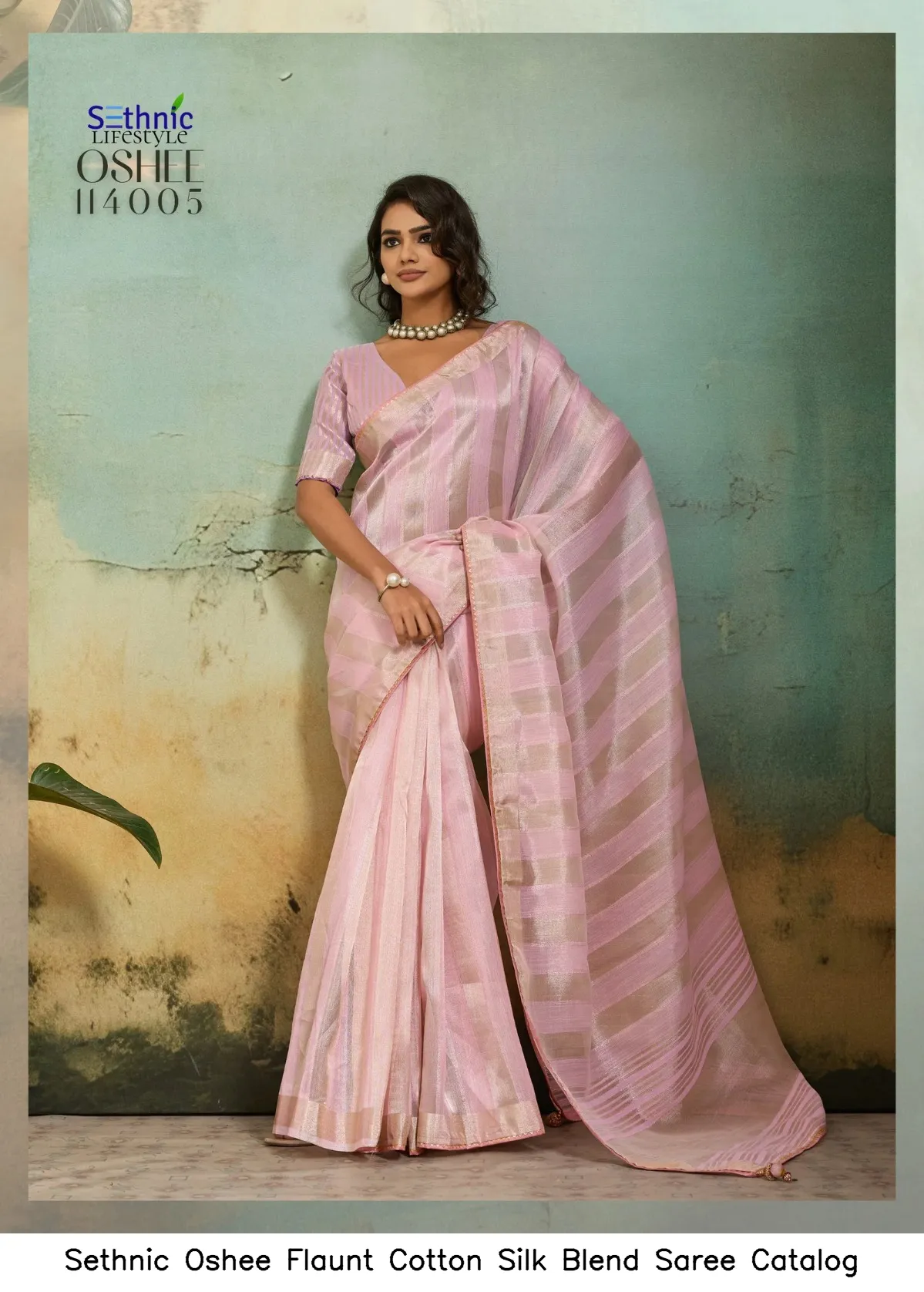 Sethnic Oshee Flaunt Cotton Silk Blend Saree Catalog — Wholesale Sarees, Sethnic wholesale from Surat - Gallery Image 5